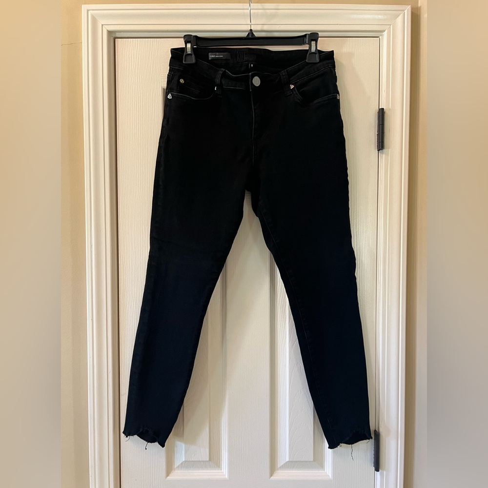 Kut from the Kloth Women's Black Carlo Ankle Skinny Jeans Size 8